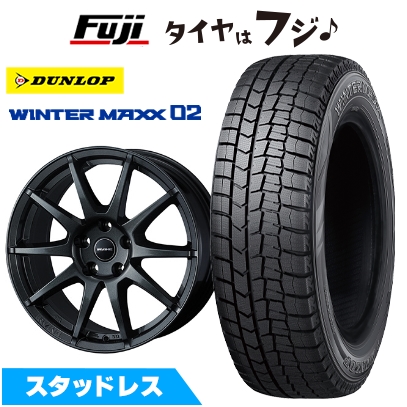 WINTER MAXX 02 - 【新品】アウディQ2（GA） スタッドレスタイヤ 銀輪４本仕かける 215/60R16 ダンロップ ウインターマックス 02 WM02 アーヴィン S02 6.5J 16in