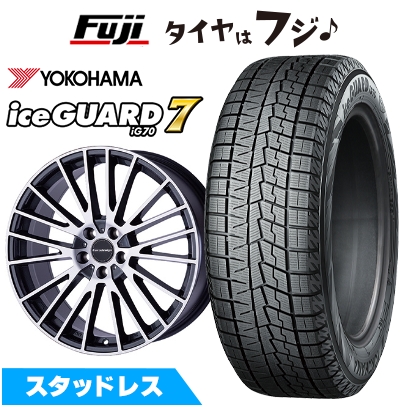 【新品】輸入車用 ボルボ（V60 2018-） スタッドレスタイヤ ホイール4本セット 235/40R19 ヨコハマ アイスガード7 セブンIG70 カルヴァー 19インチ