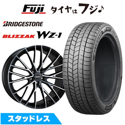 【新品】グレカーレ スタッドレスタイヤ ホイール4本セット 255/45R20 ブリヂストン ブリザック WZ-1 MAK スペシャーレ 8.5J 20インチ