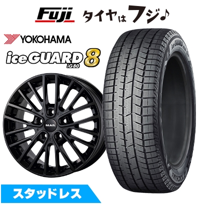 パンク保証付き 新品 輸入車用 MINI（F60） スタッドレスタイヤ ホイール4本セット 205/65R16 ヨコハマ アイスガード8 エイトIG80 MAK チェルシー 7J 16インチ