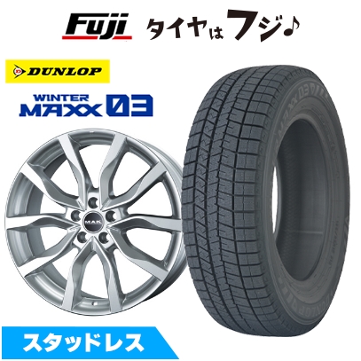 WINTER MAXX 03 - 【新品】イヴォーク スタッドレスタイヤ 銀輪4本仕かける 235/50R20 ダンロップ ウインターマックス03 WM03 MAK ご機嫌ランズ 8.5J 20in