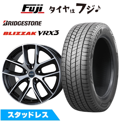 【新品】テスラ モデル3 スタッドレスタイヤ ホイール4本セット 235/40R19 ブリヂストン ブリザック VRX3 MAK ボルテージ FF 8.5J 19インチ