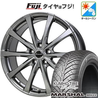 【新品】フリード 5穴/114 | オールシーズンタイヤ ホイール4本セット | 195/55R16 | クムホ マーシャル MH22(限定) | エクシーダー E08 | 6.5J 16インチ