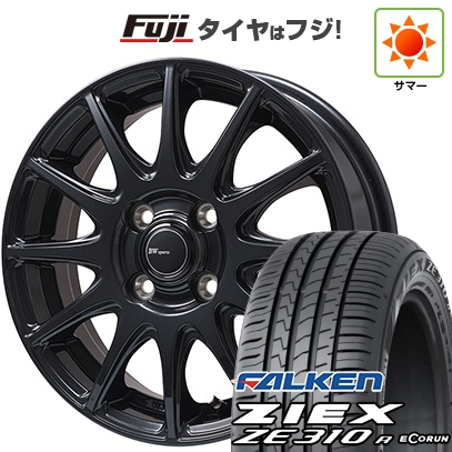 新品国産車用4穴100 | 夏タイヤ ホイール4本セット | 185/60R15 | ファルケン ジークス ZE310R エコラン(限定) | BWスポーツ S-120 ダークガンメタ | 15インチ