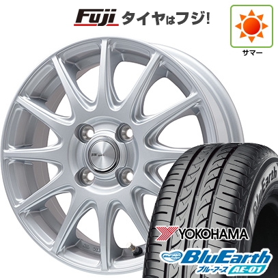 【新品】タフト ソリオ 夏タイヤ ホイール4本セット 165/65R15 ヨコハマ ブルーアース AE-01 ビッグウエイ BWスポーツ S-120 メタルシルバー 4.5J 15インチ