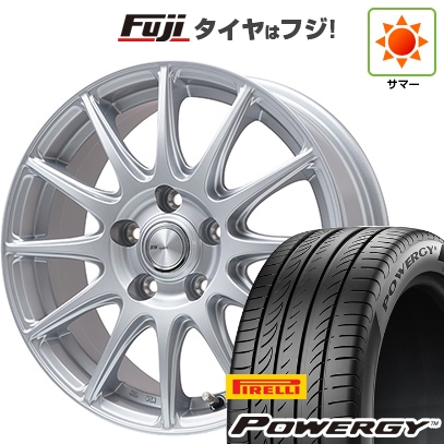 【新品国産車用5穴114.3】 | 夏タイヤ ホイール4本セット | 205/65R15 | ピレリ パワジー | ビッグウエイ BWスポーツ S-120 メタルシルバー | 6J 15インチ
