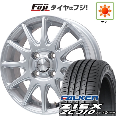 【新品国産車用4穴100】 | 夏タイヤ ホイール4本セット | 185/60R15 | ジークス ZE310R エコラン(限定) | BWスポーツ S-120 メタルシルバー 15インチ
