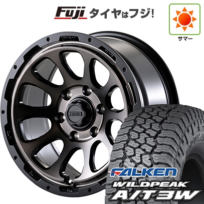 【新品】プラド/ハイラックス | サマータイヤ ホイール4本セット | 35X12.5R17 | ファルケン ワイルドピーク A/T3W | モーターファーム ファームD10 | 17インチ