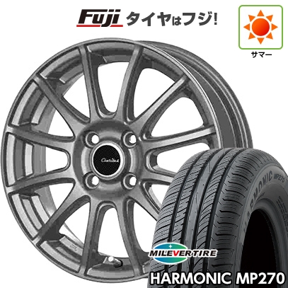 【新品国産車用4穴100】 | 夏タイヤ ホイール4本セット | 195/55R16 | ミレバー ハーモニック MP270(限定) | テクノピア カリテス S12 | 6J 16インチ