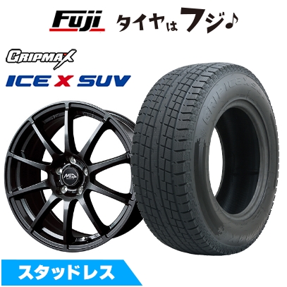 【新品】クラウンクロスオーバー スタッドレスタイヤ ホイール4本セット 225/60R18 アイスX SUV BSW (限定) MID WHEELS スタッグ トヨタ車専用 7J 18インチ