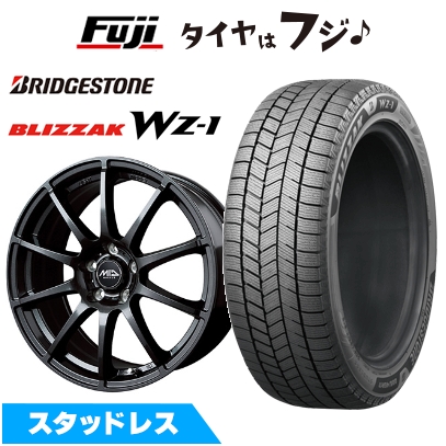 【新品】レクサスLBX スタッドレスタイヤ ホイール4本セット 225/55R18 ブリヂストン ブリザック WZ-1 MID WHEELS スタッグ トヨタ車専用 7J 18インチ