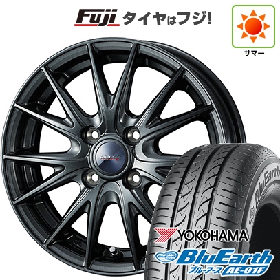 【新品国産車用4穴100】 | 夏タイヤ ホイール4本セット | 185/70R14 | ヨコハマ ブルーアース AE-01F | WEDS ウェッズ ヴェルバ スポルトII | 5.5J 14インチ
