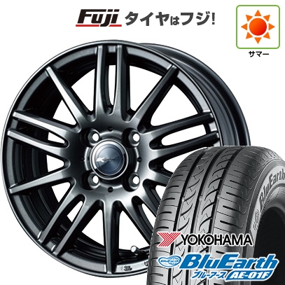 【新品 軽自動車】ソリオ ハスラー 夏タイヤ ホイール4本セット 165/70R14 ヨコハマ ブルーアース AE-01F WEDS ウェッズ ザミック ティート 4.5J 14インチ