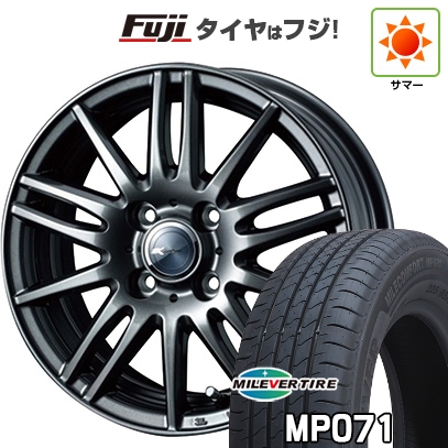 【新品国産車用4穴100】 | 夏タイヤ ホイール4本セット | 185/60R15 | ミレバー ミレコンフォート MP071(限定) | WEDS ウェッズ ザミック ティート | 15インチ