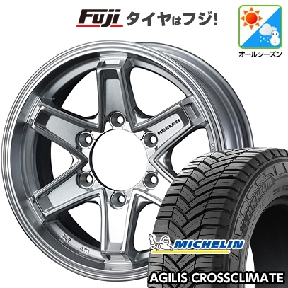 【新品】ハイエース200系 | オールシーズンタイヤ ホイール4本セット | 215/65R16 109/107T | アジリス クロスクライメート | キーラータクティクス | 16インチ