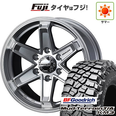新品 プラド/ハイラックス | サマータイヤ ホイール4本セット | 35X12.5R17 | BFG マッドテレーンT/A KM3 | キーラータクティクス ハイパーシルバー | 17インチ