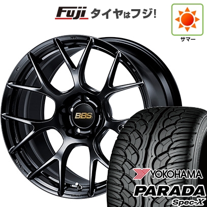 PARADA Spec-X - 【新品国産車用5穴114.3】 | 夏タイア 銀輪4本仕かける | 235/55R20 | ヨコハマ | BBS JAPAN RE-V7 | 20in