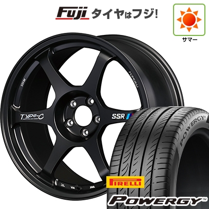 【新品国産車用5穴100】 | 夏タイヤ ホイール4本セット | 225/40R18 | ピレリ パワジー | SSR Type-c FORGED | 8J 18インチ