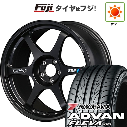 【新品国産車用5穴114.3】 | 夏タイヤ ホイール4本セット | 215/40R18 | ヨコハマ アドバン フレバV701 | SSR Type-c FORGED | 7.5J 18インチ