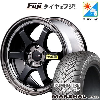 KUMHO - 【新品国産車用5穴100】 | オール時期タイア 車輪4本仕掛ける | 215/45R17 | マーシャル MH22(押さえる) | MID WHEELS MID RACING R06 | 7.5J 17in タイヤ、ホイール-自動車-車、バイク、自転車