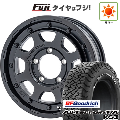 【新品】ジムニーシエラ/ノマド 夏タイヤ ホイール4本セット 225/70R16 オールテレーンT/A KO3 RWL ショウワガレージ イグニッション エイト 6J 16インチ