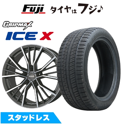 【新品】アウディA3（GY） スタッドレスタイヤ ホイール４本セット 225/45R17 グリップマックス アイスX BSW(限定) MAK ユニオン 7J 17インチ