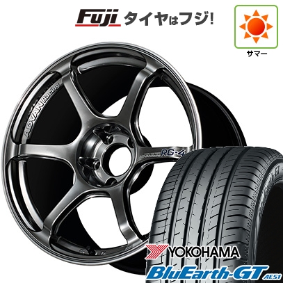 BluEarth - 【新品国産車用5穴114.3】 | 夏タイア 車輪4本仕かける | 225/40R18 | ヨコハマ 青み地びた GT AE51 | ヨコハマ アドバンレーシング RG-4 | 9J 18in