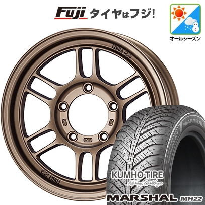 【新品国産車用5穴114.3】 | オールシーズンタイヤ ホイール4本セット | 215/65R16 | マーシャル MH22(限定) | ENKEI エンケイ ALLROAD RPT1 | 7J 16インチ