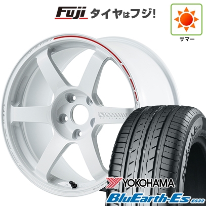 【新品国産車用5穴114.3】 | 夏タイヤ ホイール4本セット | 225/40R18 | ブルーアース ES32 | TE37 サーガ S+ TIME ATTACK 限定 18インチ
