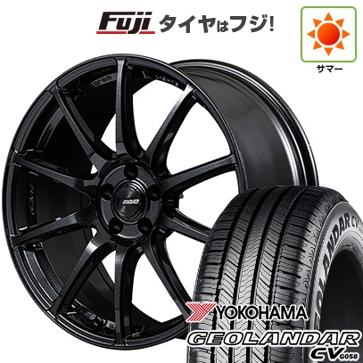 GEOLANDAR - 【新品国産車用5穴114.3】 | 夏タイア 銀輪4本仕かける | 235/60R18 | ヨコハマ ジオランダー CV G058 | RAYS レイズ グラムライツ 57TR | 7.5J 18in