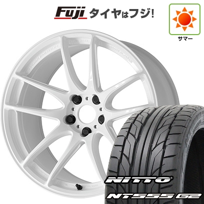 パンク保証付き 新品国産車用5穴114.3 | 夏タイヤ ホイール4本セット | 235/35R19 | ニットー NT555 G2 | WORK ワーク エモーション CR Shigoku | 19インチ