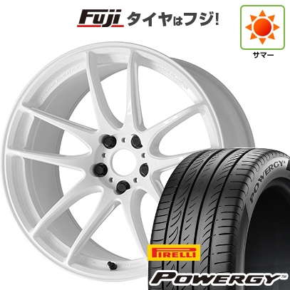 【新品国産車用5穴114.3】 | 夏タイヤ ホイール4本セット | 225/55R19 | ピレリ パワジー | WORK ワーク エモーション CR Shigoku | 8J 19インチ