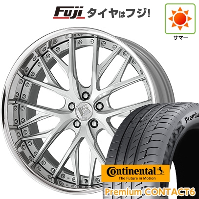 PremiumContact - 新品 ジャケット冠サルーン | 夏タイア 銀輪4本仕かける | 245/40R21 | コンチネンタル コンチ 割り増し金聯繋6(押さえる) | WORK 細工物 LS バサラ | 21in