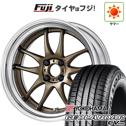 GEOLANDAR - 【新品国産車用5穴114.3】 | 夏タイア 車輪4本仕掛ける | 215/60R17 | ヨコハマ ジオランダー CV G058 | WORK 細工物 情感 CR 2P | 7J 17in 夏タイヤ、ホイールセット-タイヤ、ホイール-車、バイク、自転車