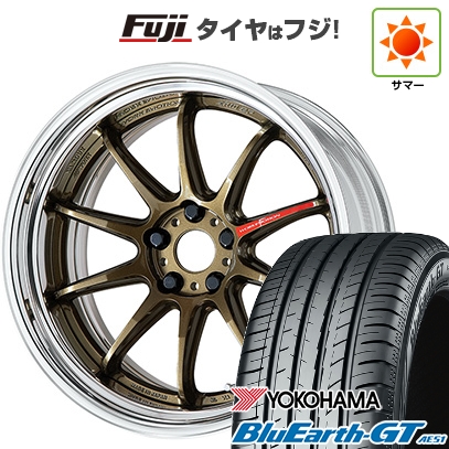 BluEarth - 【新品国産車用5穴114.3】 | 夏タイア 車輪4本仕掛ける | 225/45R19 | 青碧地びた GT AE51 | WORK 細工物 情感 ZR10 2P 足どりリム | 19in 自動車-夏タイヤ、ホイールセット-タイヤ、ホイール