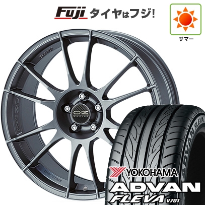 【新品国産車用4穴100】 | 夏タイヤ ホイール4本セット | 195/40R17 | ヨコハマ アドバン フレバV701 | OZ ウルトラレッジェーラ | 7J 17インチ