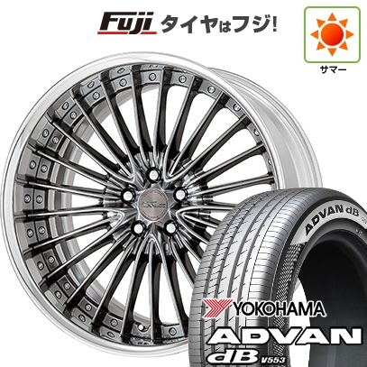 【新品国産車用5穴114.3】 | 夏タイヤ ホイール4本セット | 245/40R21 | ヨコハマ アドバン dB V553 | WORK ワーク シュヴァート グラソン | 8.5J 21インチ