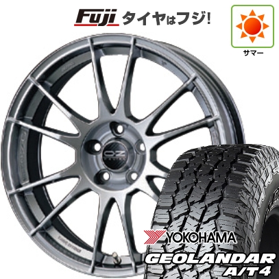 GEOLANDAR - 【新品国産車用5穴114.3】 | 夏タイア 銀輪4本仕かける | 225/55R18 | ヨコハマ ジオランダー A/T4 G018 RBL | OZ ウルトラレッジェーラ | 8J 18in