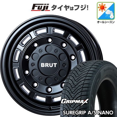 【新品国産車用5穴114.3】 | オールシーズンタイヤ ホイール4本セット | 225/60R17 | シュアグリップ AS ナノ | トライスター BRUT BR-70 | 7.5J 17インチ