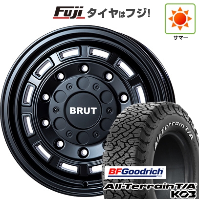 【新品】プラド/ハイラックス | サマータイヤ ホイール4本セット | 285/70R17 | BFG オールテレーンT/A KO3 RWL | トライスター BRUT BR-70 | 17インチ