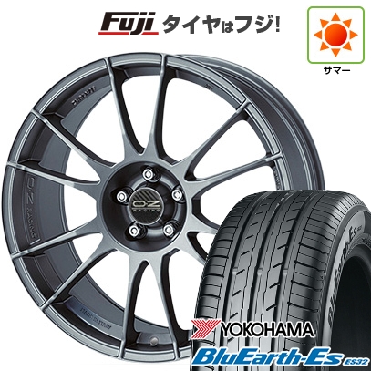 【新品国産車用5穴100】 | 夏タイヤ ホイール4本セット | 225/55R18 | ヨコハマ ブルーアース ES32 | OZ ウルトラレッジェーラ | 8J 18インチ