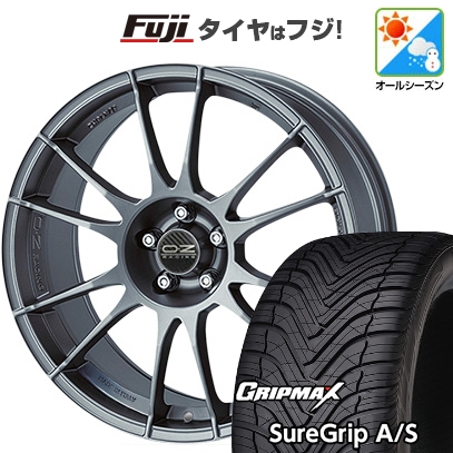 グリップマックス - 【新品国産車用5穴114.3】 | オール時期タイア 車輪4本仕掛ける | 225/40R18 | Sure Grip AS | OZ ウルトラレッジェーラ 18in 車、バイク、自転車-タイヤ、ホイール-オールシーズンタイヤ、ホイールセット