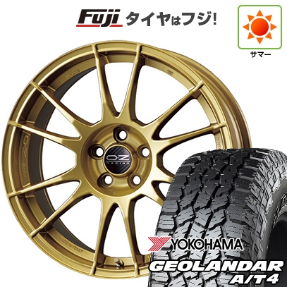 GEOLANDAR - 【新品国産車用5穴114.3】 | 夏タイア 銀輪4本仕かける | 225/55R18 | ヨコハマ ジオランダー A/T4 G018 RBL | OZ ウルトラレッジェーラ | 8J 18in