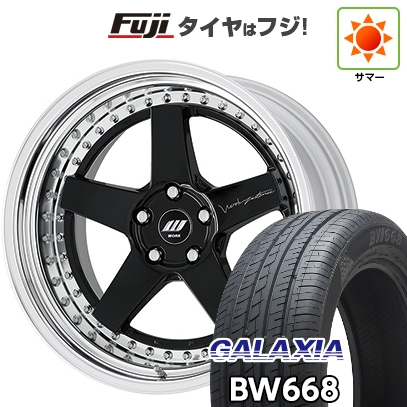 【新品国産車用5穴114.3】 | 夏タイア 車輪4本仕掛ける | 235/55R19 | ギャラクシア BW668(押さえる) | WORK 細工物 ジスタンス W5S S/W | 19in 車、バイク、自転車-夏タイヤ、ホイールセット-自動車