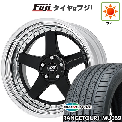 【新品国産車用5穴114.3】 | 夏タイヤ ホイール4本セット | 235/55R19 | ミレバー MU069 | WORK ワーク ジスタンス W5S S/W | 19インチ