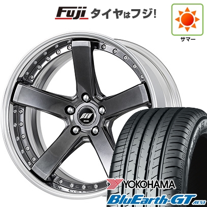 【新品国産車用5穴114.3】 | 夏タイヤ ホイール4本セット | 225/45R19 | ブルーアース GT AE51 | WORK ワーク バックレーベルジースト BST-2 | 19インチ