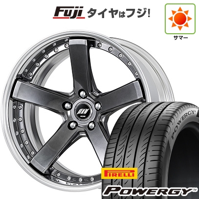 【新品国産車用5穴114.3】 | 夏タイヤ ホイール4本セット | 235/55R19 | ピレリ パワジー | WORK ワーク バックレーベルジースト BST-2 | 8J 19インチ