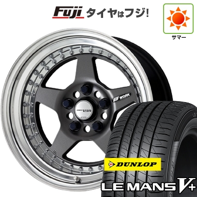 【新品国産車用5穴114.3】 | 夏タイヤ ホイール4本セット | 205/60R16 | ダンロップ ルマン V+ | マイスター CR01 | 6.5J 16インチ
