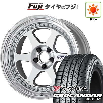 【新品国産車用5穴114.3】 | 夏タイヤ ホイール4本セット | 225/45R19 | ヨコハマ ジオランダー X-CV G057 | WORK ワーク マイスター L1 3P | 8J 19インチ