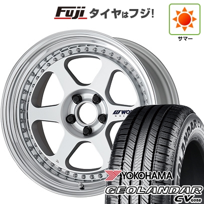 GEOLANDAR - 【新品国産車用5穴114.3】 | 夏タイア 車輪4本仕掛ける | 235/60R18 | ヨコハマ ジオランダー CV G058 | WORK 細工物 マイはやりっ児 L1 3P | 8J 18in 車、バイク、自転車-夏タイヤ、ホイールセット-タイヤ、ホイール
